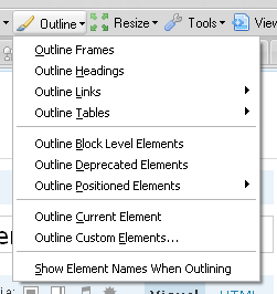 Outline elements
